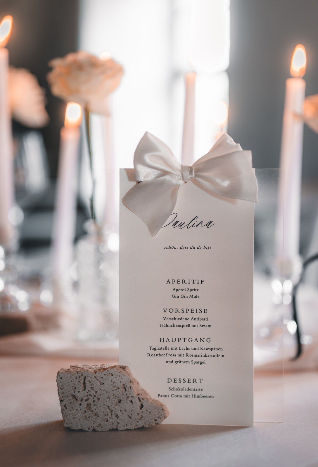 Tischdekoration Hochzeit